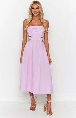 Beginning Boutique New Bronte Pink Midi Dress