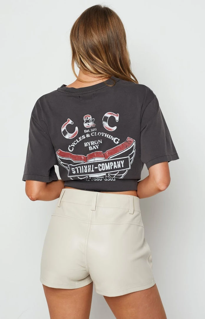 BB Exclusive Brulee PU Shorts Bottoms 6 BB Exclusive Brulee PU Shorts Bottoms