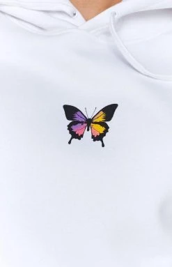 BBX Butterfly Garden Jumper White Outerwear