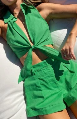 BB Exclusive Cooper Tie Up Shirt Green 15 BB Exclusive Cooper Tie Up Shirt Green