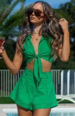 BB Exclusive Cooper Tie Up Shirt Green