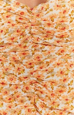 BB Exclusive Corey Mini Dress Orange Floral Dresses 14 BB Exclusive Corey Mini Dress Orange Floral Dresses