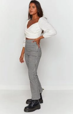 Beginning Boutique Bottoms Cabello Pants Black Check 17 Beginning Boutique Bottoms Cabello Pants Black Check
