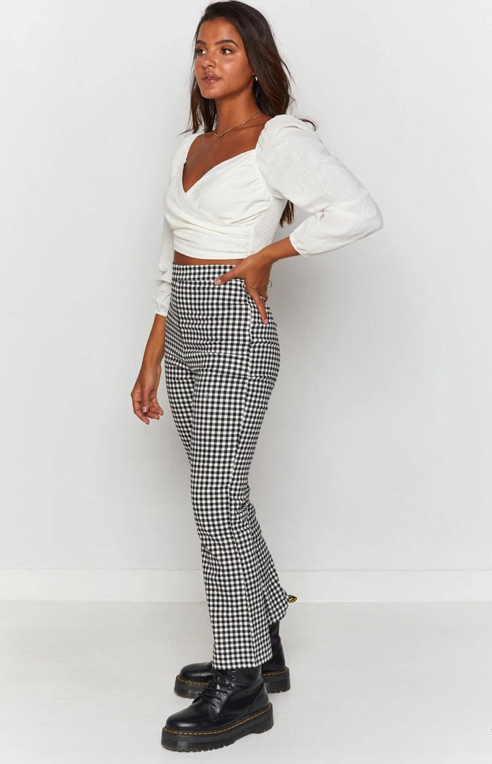 Beginning Boutique Bottoms Cabello Pants Black Check 7 Beginning Boutique Bottoms Cabello Pants Black Check
