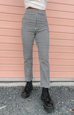 Beginning Boutique Bottoms Cabello Pants Black Check 14 Beginning Boutique Bottoms Cabello Pants Black Check