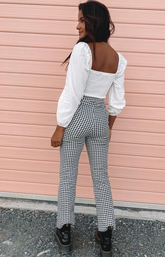 Beginning Boutique Bottoms Cabello Pants Black Check 3 Beginning Boutique Bottoms Cabello Pants Black Check