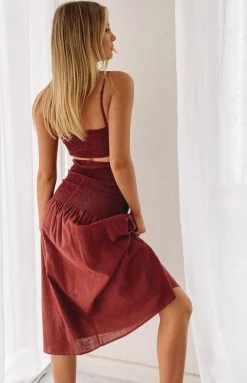 Beginning Boutique Cairns Two Piece Set Brown