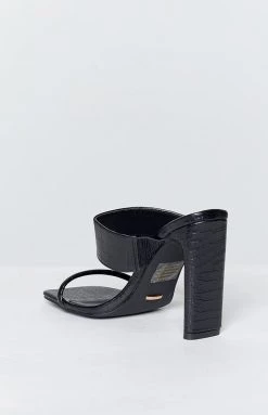 Billini Calera Heels Black Croc