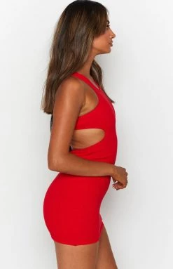 BB Exclusive California Cut Out Mini Dress Red Dresses 12 BB Exclusive California Cut Out Mini Dress Red Dresses