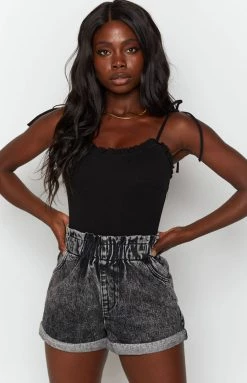 BB Exclusive California Denim Shorts Black