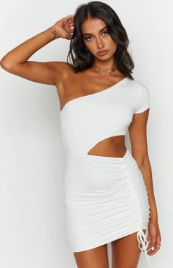 Beginning Boutique Calley White Mini Dress Dresses