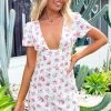 BB Exclusive Camellia White Floral Mini Dress Dresses