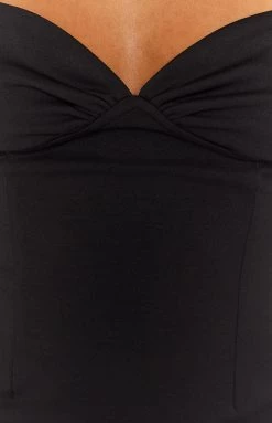 BB Exclusive Camila Black Strapless Mini Dress New