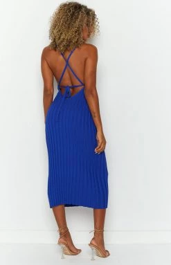 Beginning Boutique Camilla Blue Midi Dress Dresses