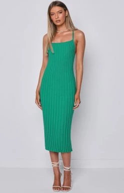Beginning Boutique Camilla Green Midi Dress Dresses