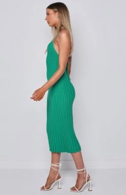 Beginning Boutique Camilla Green Midi Dress Dresses