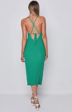 Beginning Boutique Camilla Green Midi Dress Dresses