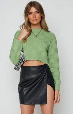 BB Exclusive Campbell Green Check Sweater Outerwear