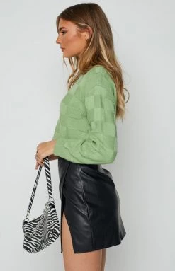 BB Exclusive Campbell Green Check Sweater Outerwear