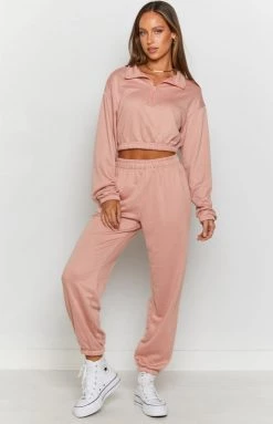 Beginning Boutique Outerwear Canada Sweater Peach