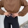 Beginning Boutique Outerwear Canada Sweater Chocolate