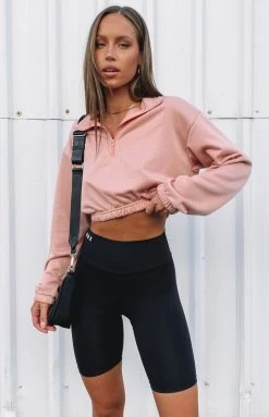 Beginning Boutique Outerwear Canada Sweater Peach