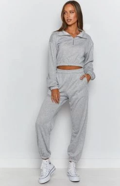 Beginning Boutique Canada Sweater Grey Marle Outerwear