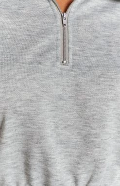 Beginning Boutique Canada Sweater Grey Marle Outerwear