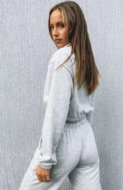 Beginning Boutique Canada Sweater Grey Marle Outerwear