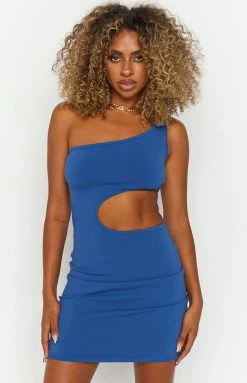 BB Exclusive Dresses Candi Blue Mini Dress
