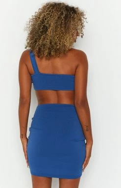 BB Exclusive Dresses Candi Blue Mini Dress