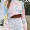 Beginning Boutique Candy Swirl Tie Dye Sweater Multi