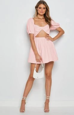 BB Exclusive Cannes Mini Dress Light Pink Dresses 10 BB Exclusive Cannes Mini Dress Light Pink Dresses