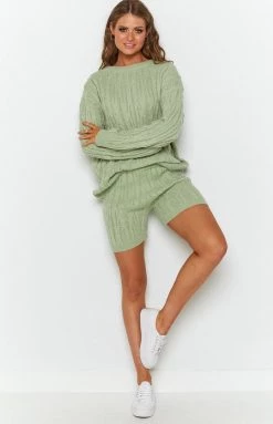 Beginning Boutique Capri Dream Shorts Sage