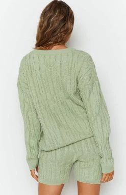 Beginning Boutique Capri Dream Shorts Sage