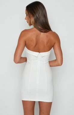 BB Exclusive Carminia White Mini Dress New