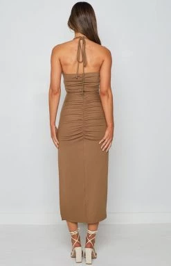 BB Exclusive Caroline Midi Dress Brown