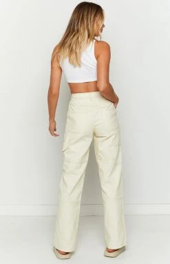 BB Exclusive New Allira Cream Carpenter Pants