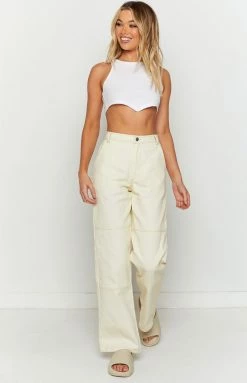 BB Exclusive New Allira Cream Carpenter Pants
