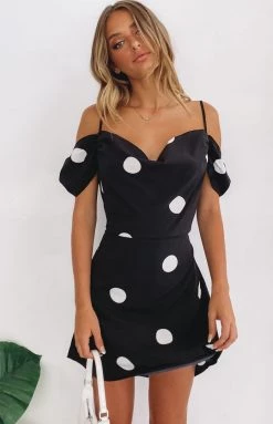 SNDYS Casablanca Dress Black Polka Dot
