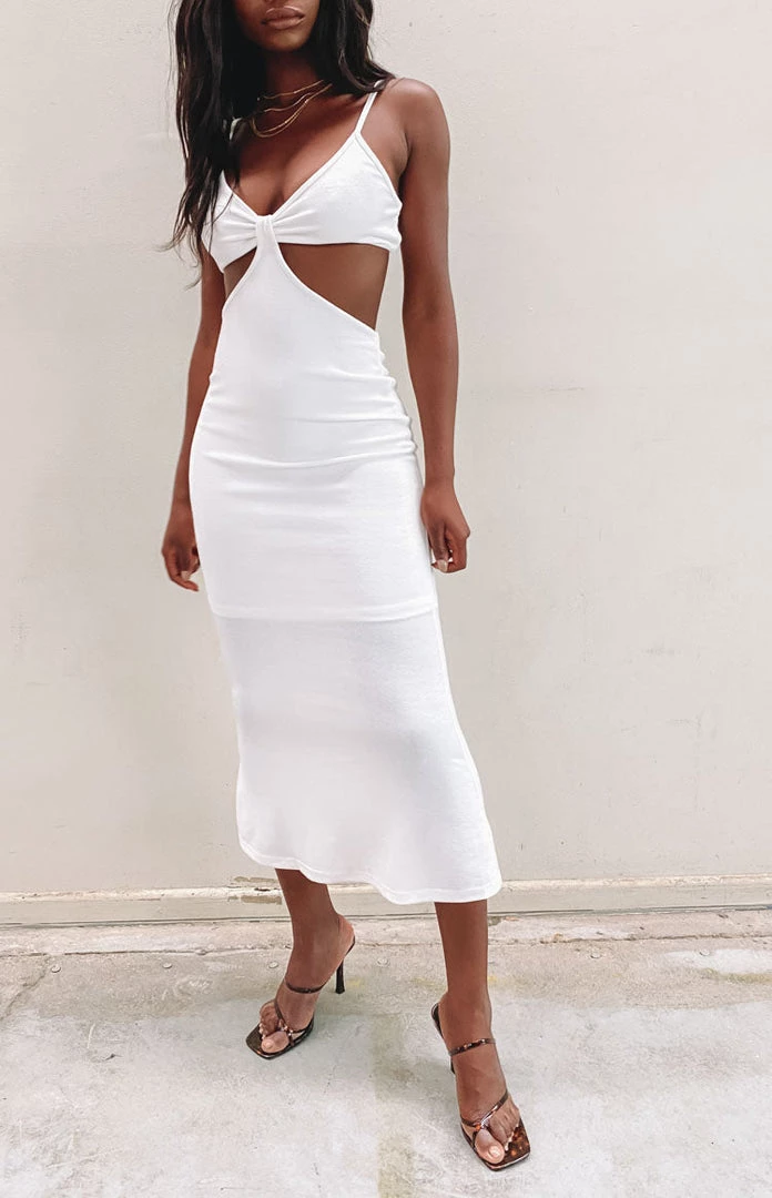 Beginning Boutique Dresses Catalina Cut Out Midi Dress White 4 Beginning Boutique Dresses Catalina Cut Out Midi Dress White