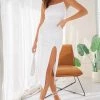 Beginning Boutique Dresses Cecilia Bodycon Midi Dress White