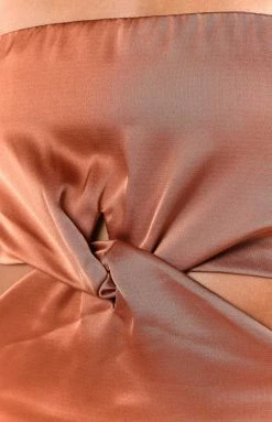 BB Exclusive Dresses Cedar Terracota Midi Dress