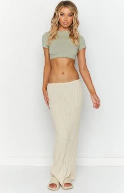 BB Exclusive Tops Chantal Sage Cropped Tee