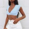 Beginning Boutique Tops Charlee Crop Blue