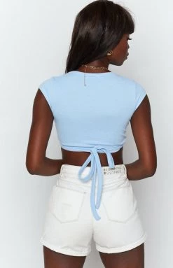 Beginning Boutique Tops Charlee Crop Blue 13 Beginning Boutique Tops Charlee Crop Blue