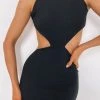 BB Exclusive Dresses Charli Side Cut Out Mini Dress Black