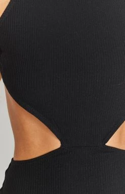 BB Exclusive Dresses Charli Side Cut Out Mini Dress Black 14 BB Exclusive Dresses Charli Side Cut Out Mini Dress Black