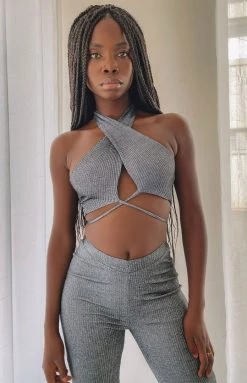 BB Exclusive Tops Cher Halter Top Black