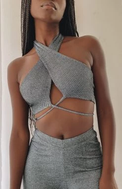 BB Exclusive Tops Cher Halter Top Black